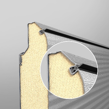 Морозостойкий эластичный EPDM-уплотнитель.