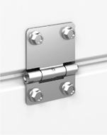 Материал промежуточных петель и роликовых кронштейнов - нержавеющая сталь AISI430: