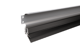 Два лепестка уплотнителей для лучшей герметизации проема: